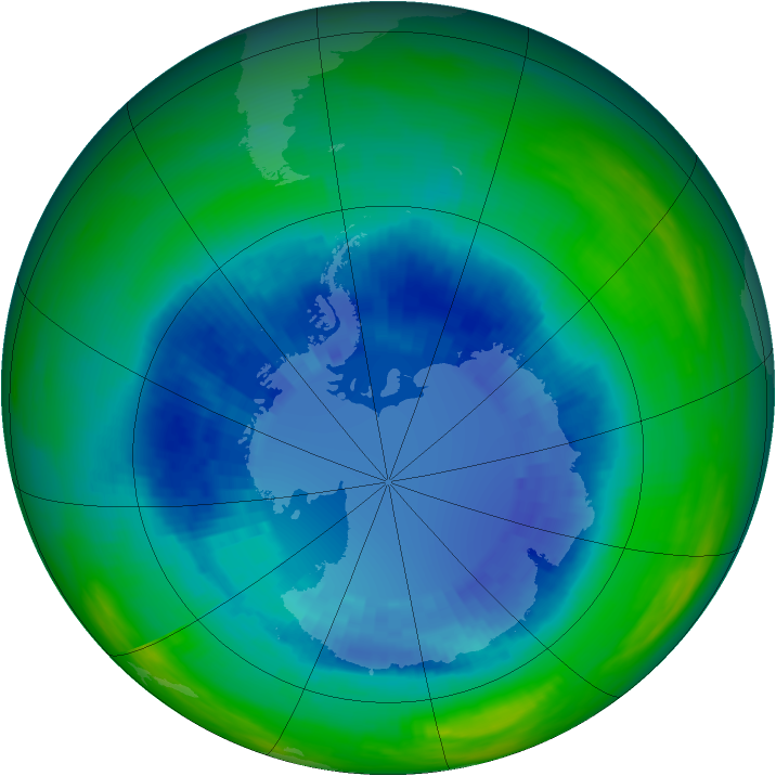 Ozone Map 1989-09-01